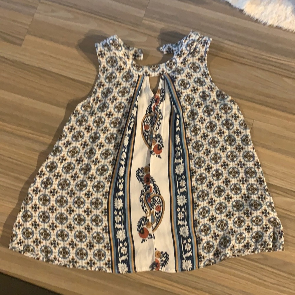 Boho flounce top